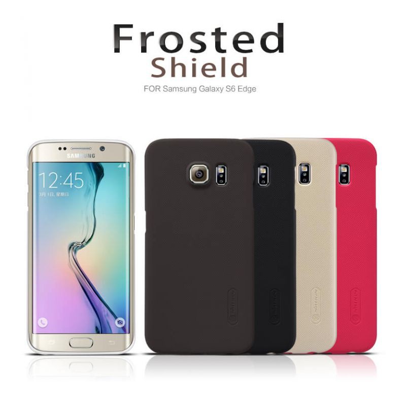 Ốp lưng sần dành cho Samsung Galaxy S6 Edge chính hãng Nillkin ( Tặng miếng dán màn hình chính hãng )