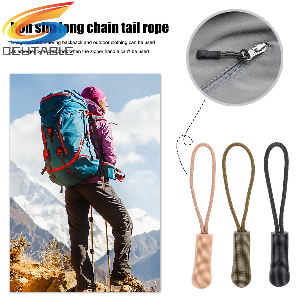 Set 10 đầu khóa dây kéo thay thế chống trượt cho balo