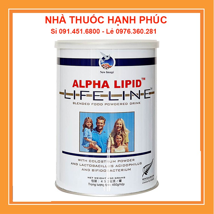 Sữa non Alpha Lipid Lifeline 450g FREE SHIP chính hãng New Zealand nguyên