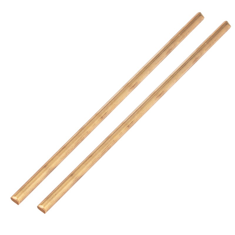 Bộ 2 Cây Cầm Tay Bằng Đồng Thau Kích Thước 5mm * 150mm 1 / 4 "