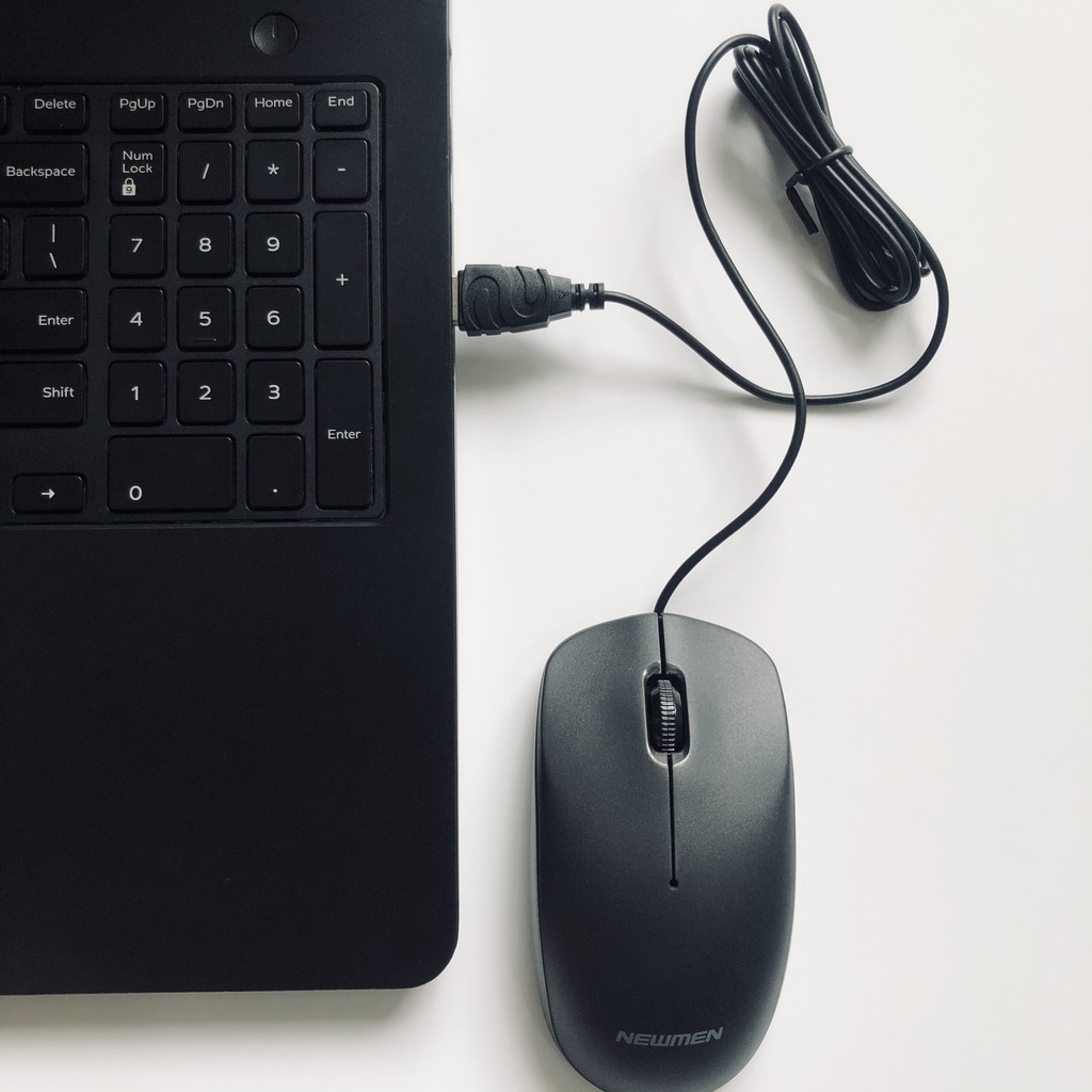 Chuột máy tính có dây Newmen M007 (MS-619) - Business Office, Black - Hàng chính hãng