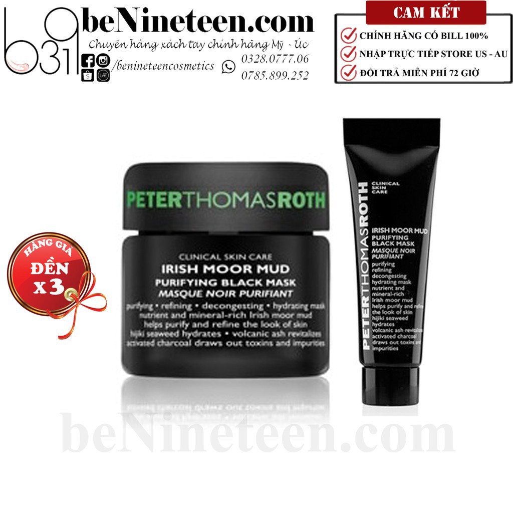 Mặt Nạ Peter Thomas Roth Irish Moor Mud Purifying Black Mask