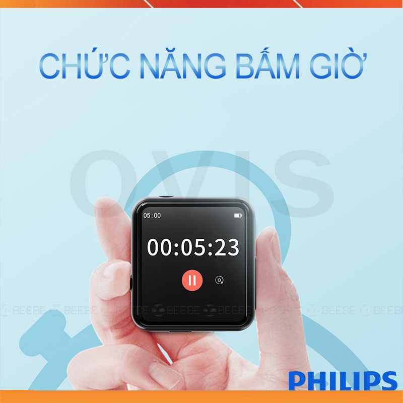 Philips SA2301 - Máy Nghe Nhạc, Ghi Âm, Màn Hình Cảm Ứng, Kiểu Dáng Thể Thao