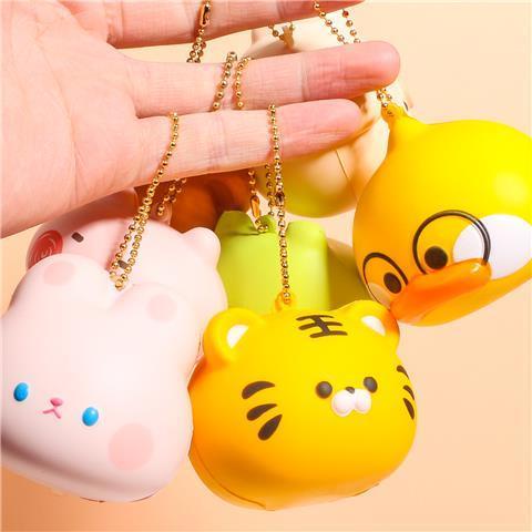 Gigi Jiji Đồ chơi giải nén móc khóa heo mềm dễ thương Đồ chơi giải nén thoải mái và hồi phục chậm