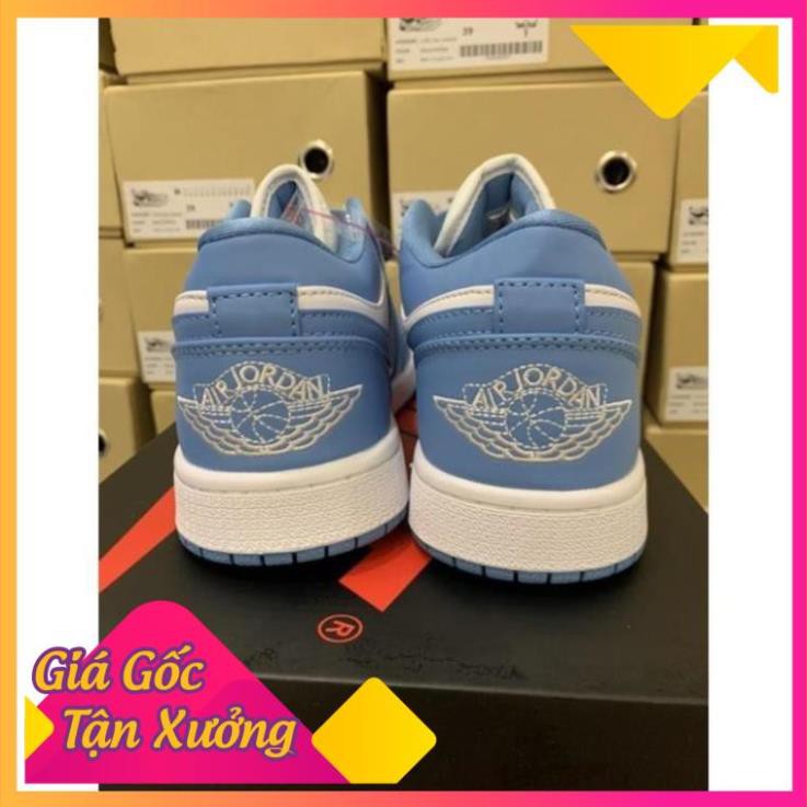 [FREESHIP-BẢO HÀNH 12 THÁNG] Giày Thể Thao AIR JORDAN 1 Low Cổ Thấp  Xanh Biển Cực Đẹp CỰC ĐẸP