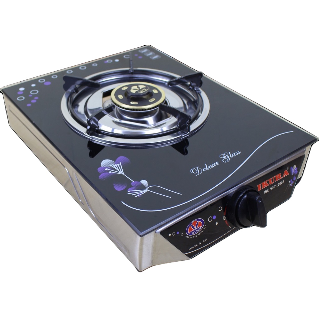 Bếp Gas Đơn Cao Cấp IKURA  Mặt kính cường lực