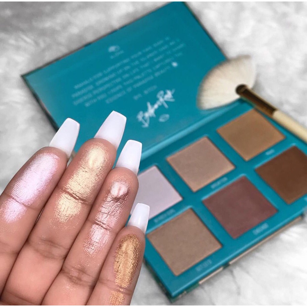 [BILL] bảng highlight kèm cọ MORPHE X BRETMAN ROCK BARE IN PARADISE