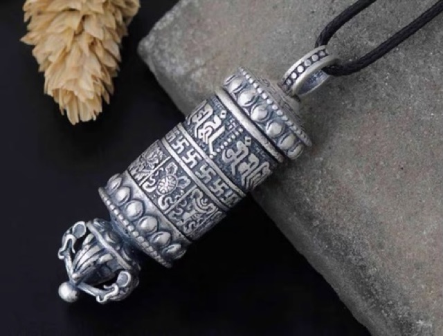 Mặt Dây Chuyền Trụ Kinh Luân - Bát Bảo Phật Giáo DC429