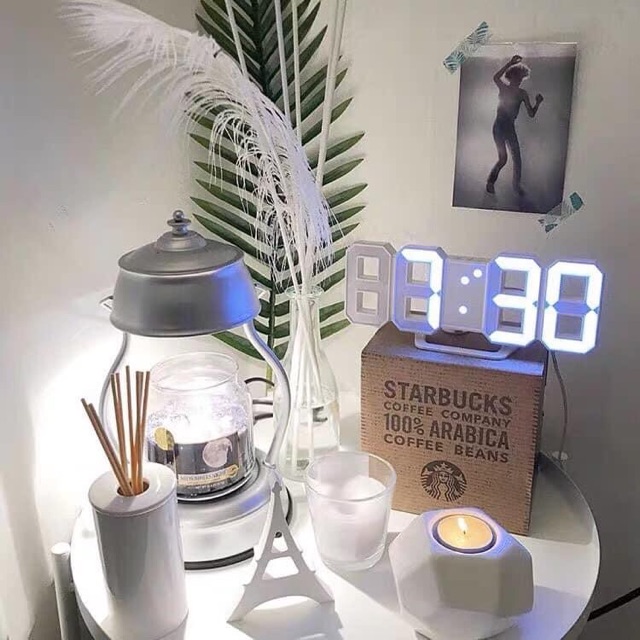 Đồng hồ LED 3D treo tường, để bàn thông minh TN828 Smart Clock | BigBuy360 - bigbuy360.vn
