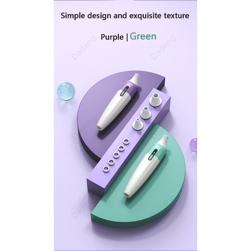 Dụng cụ hỗ trợ loại bỏ mụn đầu đen thông minh bằng điện cho vùng mũi làm sạch lỗ chân lông