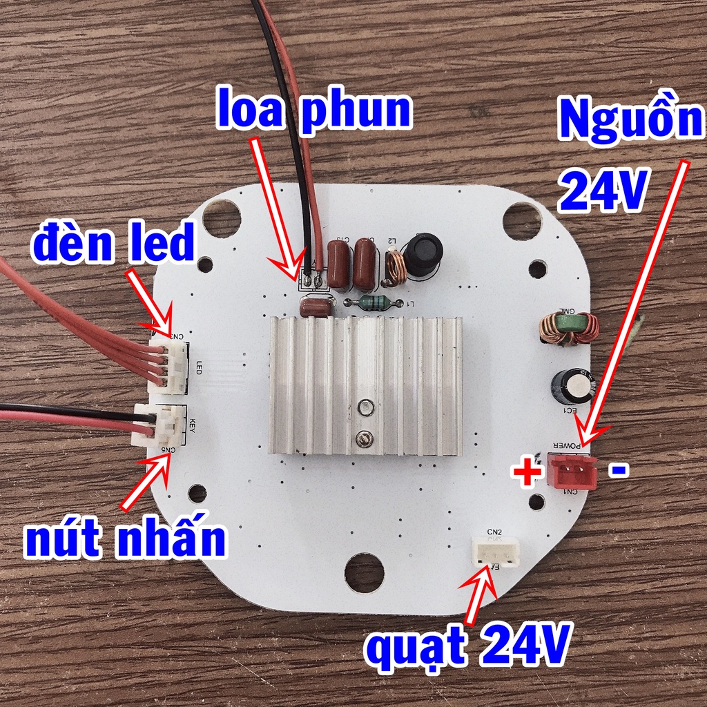 Combo Mạch phun sương siêu âm 24V