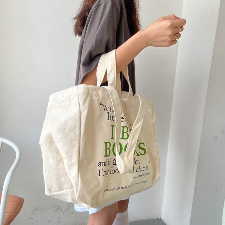 Túi Đeo Một Bên Vai Bằng Vải canvas Phong Cách Hàn Quốc Mới Dành Cho Nữ Sinh Năm 2021