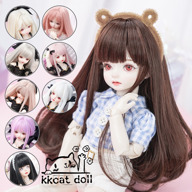 Tóc Giả Mềm Chịu Nhiệt Cao DW008 bjd Qi Liuhai Cho Búp Bê 1 / 3 1 / 4 1 / 6 inch