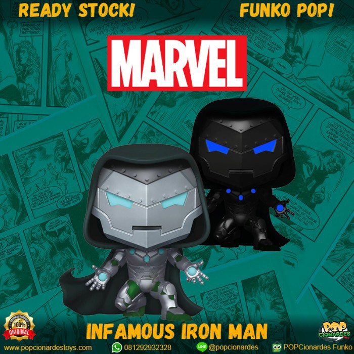 Funko Pop Mô Hình Nhân Vật Iron Man Phát Sáng 677