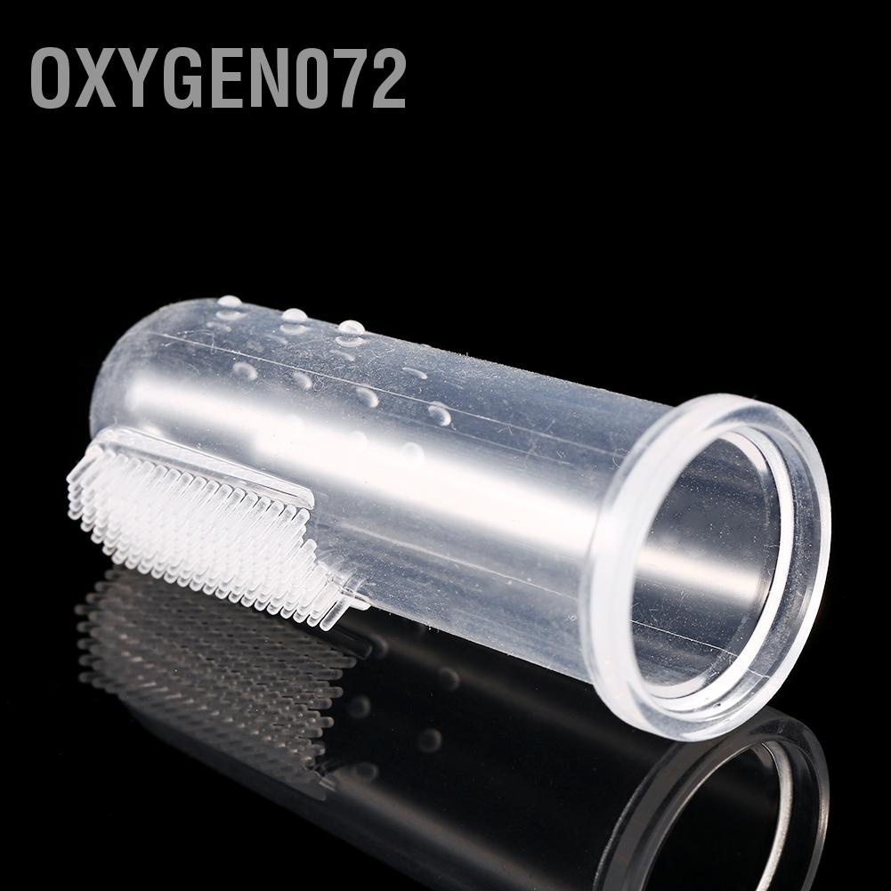 Oxygen072 Silicone Soft Finger Toothbrush Teeth Rubber Clean Massage Brush For Baby Infant