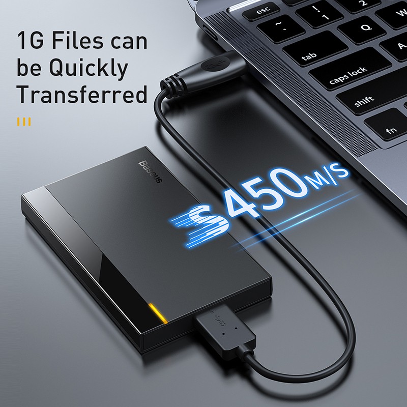 Baseus Hộp Đựng Ổ Cứng Hdd 2.5 Sata Sang Usb 3.0 Cho Ssd Type C 3.1 Hdd Box Hd | BigBuy360 - bigbuy360.vn