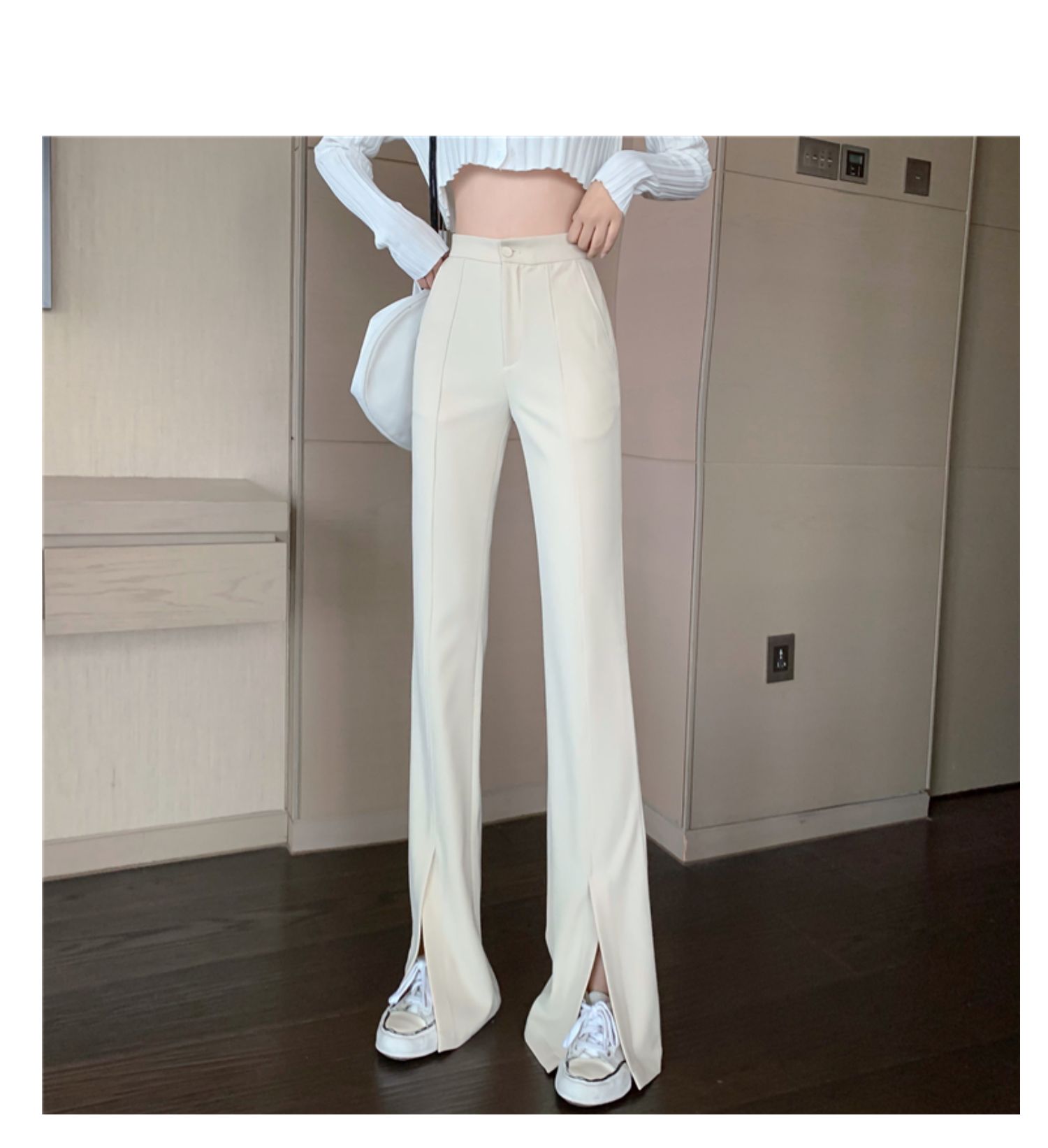 Quần Dài Ống Loe Xẻ Tà Thời Trang Cho Nữ | BigBuy360 - bigbuy360.vn