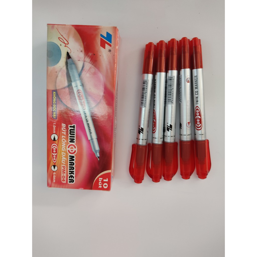 Bút lông dầu PM04 (Xanh, Đỏ, Đen)
