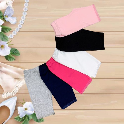 Quần legging lửng cho bé combo 3cái thun cotton co giãn 9-20kg