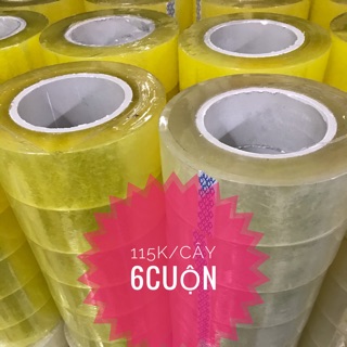 Băng dính 3kg/cây 6 cuộn dán thùng