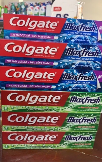 Kem Đánh Răng Colgate Max Fresh 200g Hương Bạc Hà/trà xanh