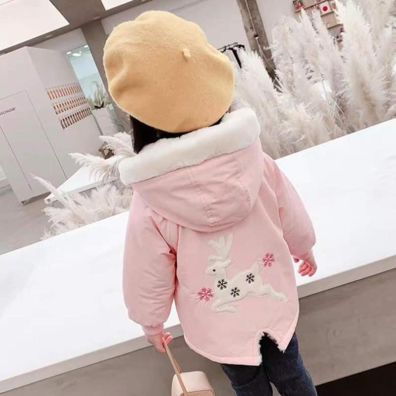 Áo khoác lót lông giữ ấm cho bé từ 3 đến 12 tuổi Peppa Kids