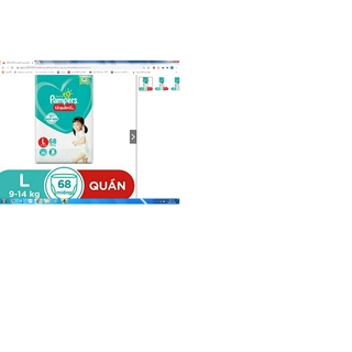 Tã quần giữ dáng pamper L54