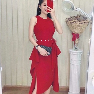 Đầm xinh lệch tà