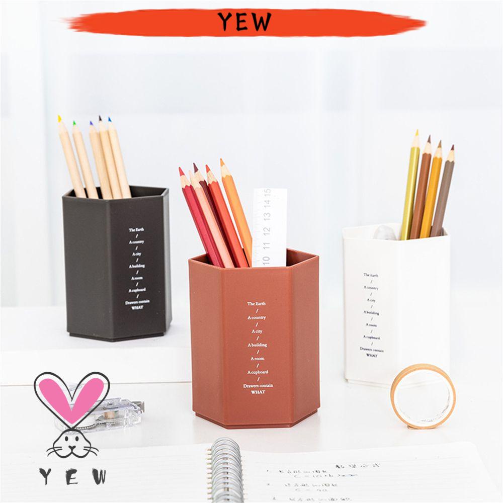 Hộp Đựng Bút Hình Lục Giác Sức Chứa Lớn Đa Năng Chống Thấm Nước Nhiều Màu Sắc