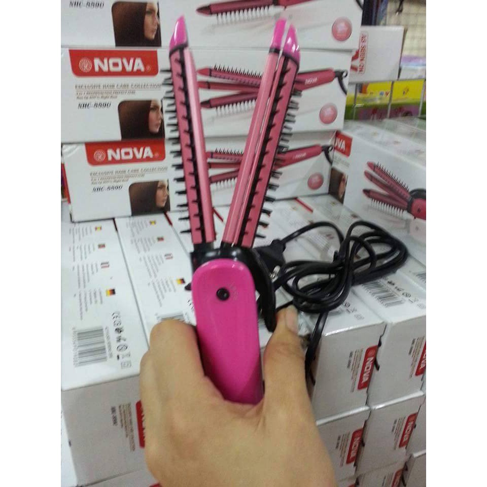 Combo 10 lược nova uốn tóc 3 trong 1