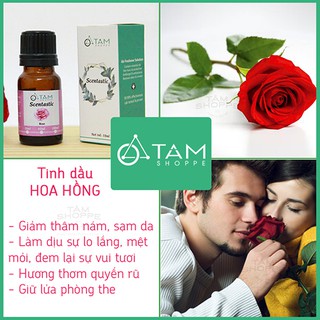 [TD THIÊN NHIÊN] TINH DẦU HOA HỒNG SCENTASTIC 10ml, 50ml và 100ml