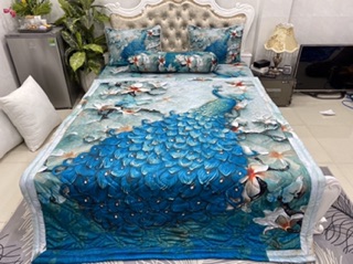 Drap thun lạnh 5D cao cấp mẫu công
