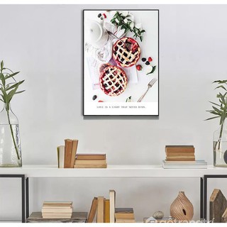 Combo 2 bộ tranh canvas treo tường trang trí bàn ăn theo yêu cầu khách