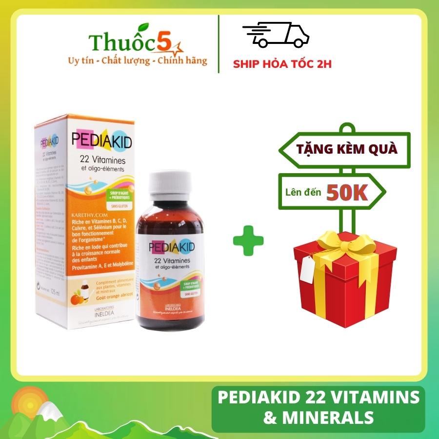 [GIÁ GỐC] Pediakid 22 Vitamins &amp; Minerals Vitamin tổng hợp cho trẻ em (125ml)