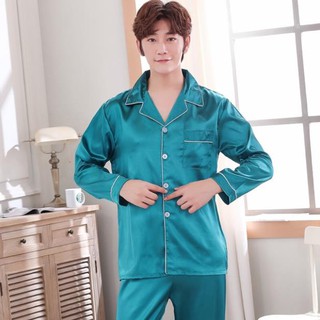 [ Hàng order ] Đồ ngủ pijama nam dài tay chất lụa cao cấp