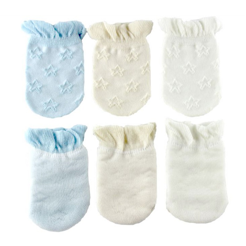 Đôi găng tay len cotton mềm mại giữ ấm dành cho bé sơ sinh