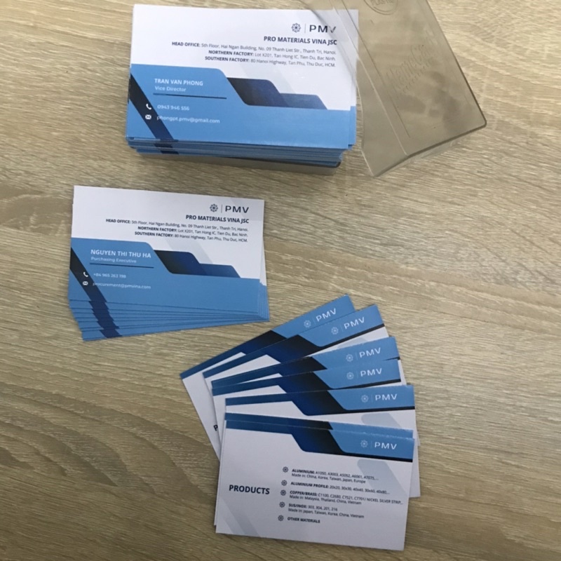 In card visit (Đã có sẵn file thiết kế chỉ cần in)