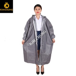 Áo mưa nữ vải dù cao cấp, áo khoác đi mưa thời trang siêu bền (Size 2XL, 3XL từ 1m5-1m75) (Nhiều màu)