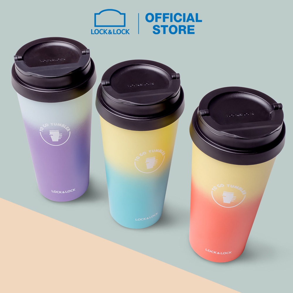 Ly giữ nhiệt LocknLock 540ml Clip Tumbler LHC4151 - Hàng chính hãng kèm ống hút chịu nhiệt - K-MALL