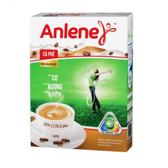 [FONTERRA] Sữa Anlene 3x Hương cà Phê Hộp Giấy 280g ( cho người trên 19 tuổi) mẫu mới