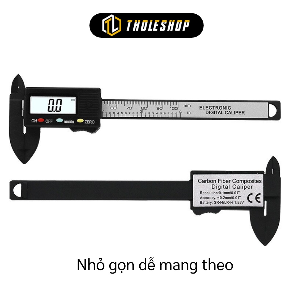 Thước Kẹp Điện Tử - Thước Cặp Điện Tử Kỹ Thuật Số  Cacbon Đo Đường Kính 100mm 9733