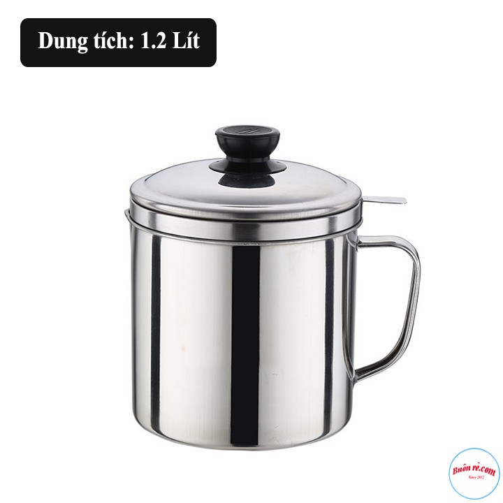 Bình Lọc Cặn Dầu Ăn Thừa Bằng INOX 304 Không Gỉ Cao Cấp - 00846