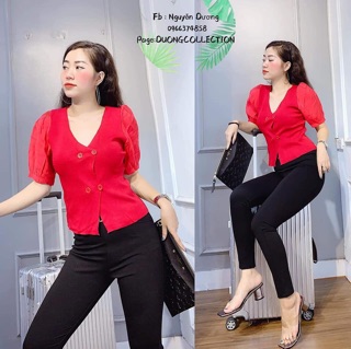 Áo len tay bồng