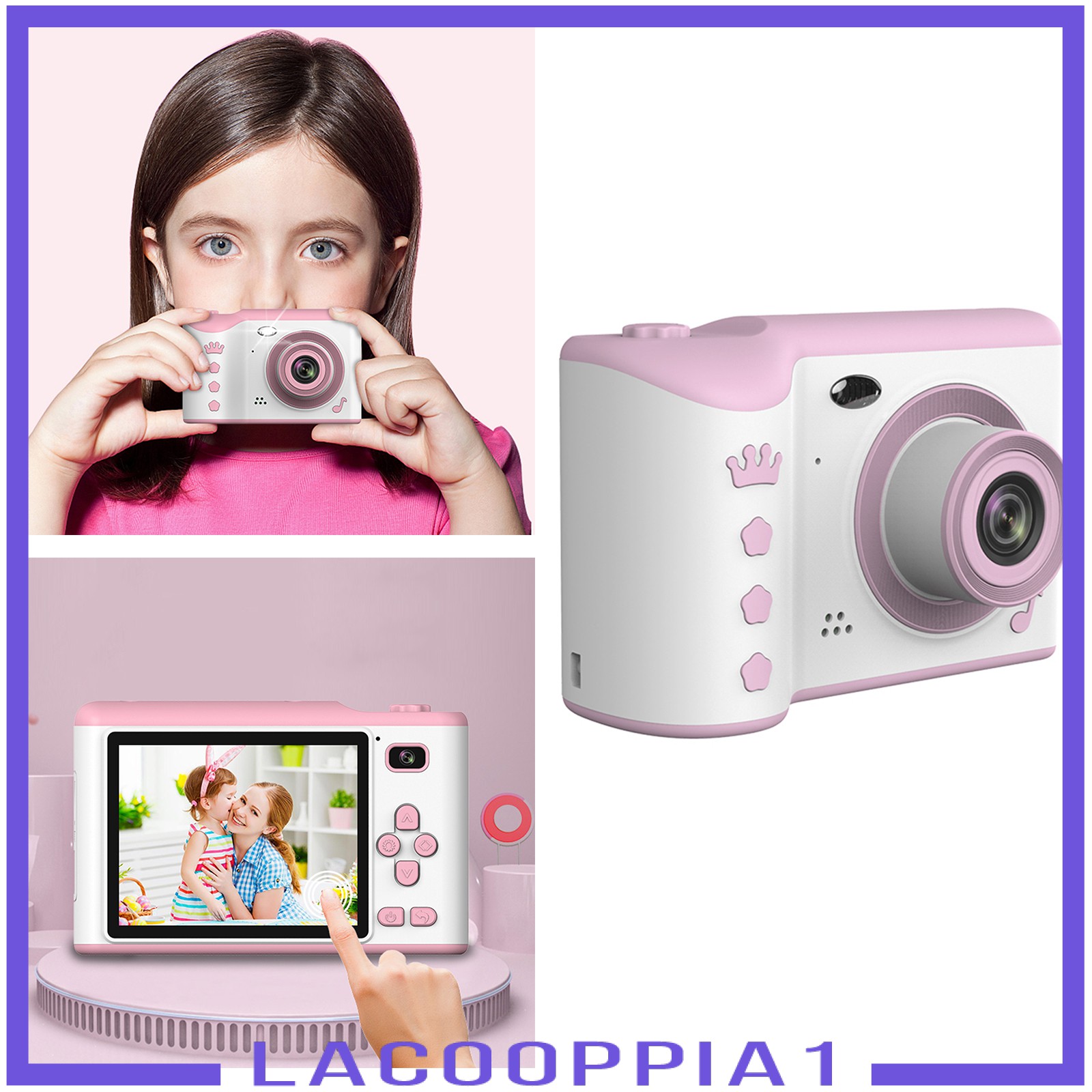 Máy Ảnh Kĩ Thuật Số Lapoppia1 2.8 Inches Có Thể Sạc Lại Cho Bé | BigBuy360 - bigbuy360.vn