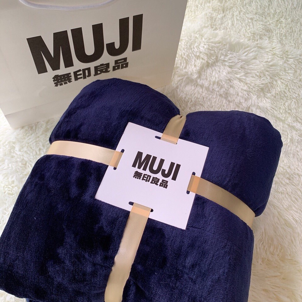 Chăn tuyết MUJI xuất Nhật cao cấp, chăn lông cừu ngắn đắp mùa đông, mùa thu - Đệm Ngọc Diệp