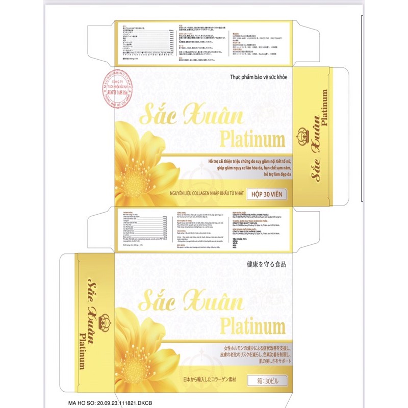 Viên uống đẹp da Sắc Xuân Platinum | BigBuy360 - bigbuy360.vn