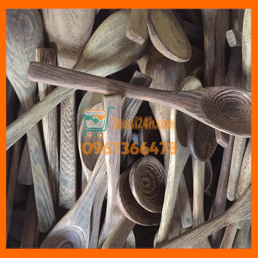 COMBO 5 MUỖNG GỖ CAO CẤP SÚP - CAFE - KEM - CƠM |  Xưởng SX