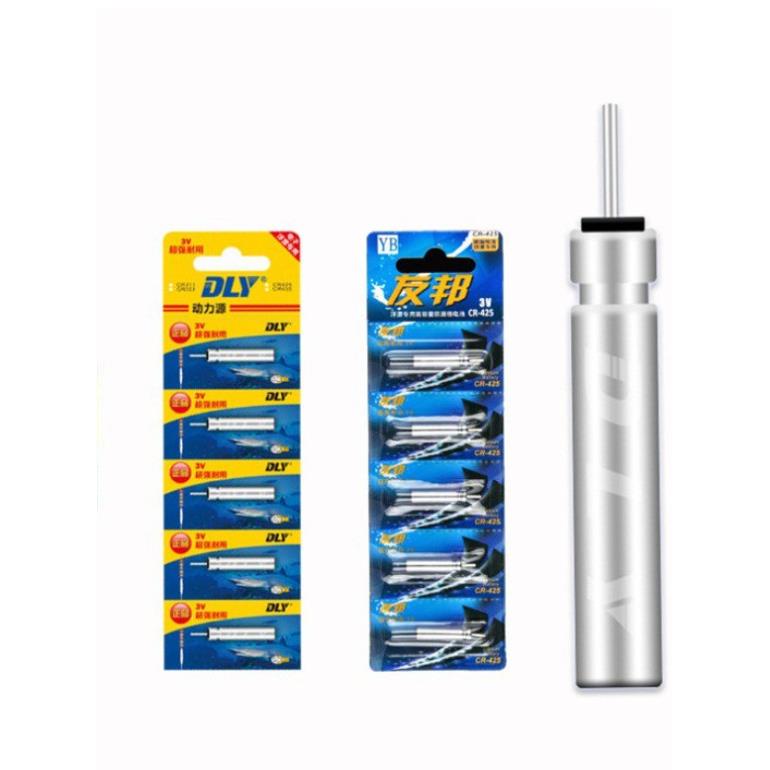 Pin Điện Tử CR-425 [ Vỉ 5 quả ] Chuyên lắp phao câu đài câu đêm PIN-CR-425