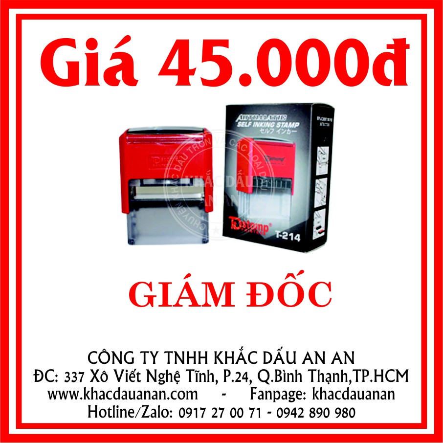 Dấu tên - dstamp- thường