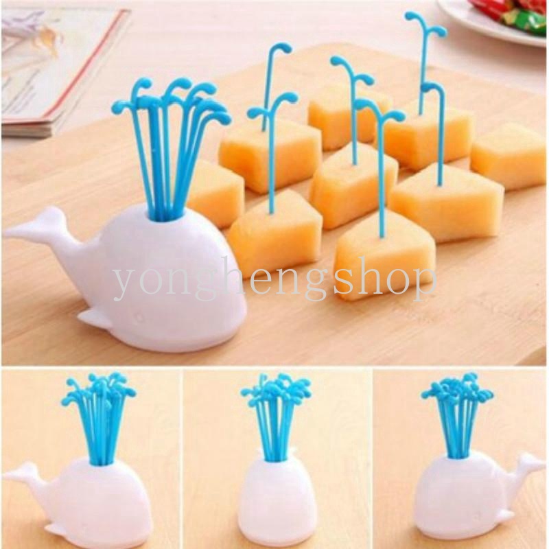 Bộ Nĩa Ăn Tráng Miệng Hình Cá Voi Dễ Thương